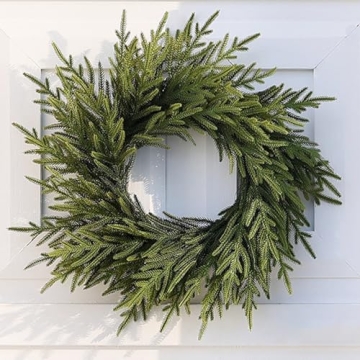 Stylish 24" Norfolk Pine Wreath for Festive Decor