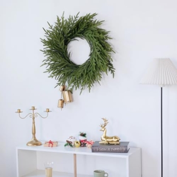 24 Inch Norfolk Pine Wreath for Holiday Decor