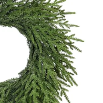 24 Inch Norfolk Pine Wreath for Holiday Decor