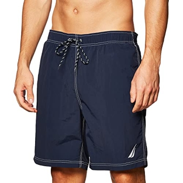Nautica Men's Quick Dry Classic Swim Trunk in Navy