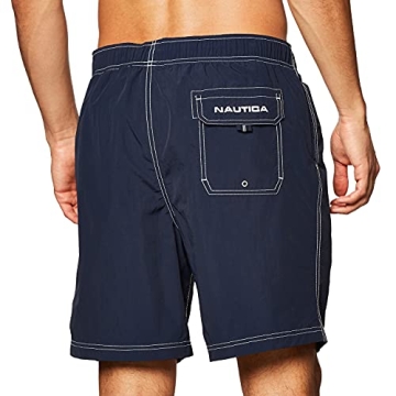 Nautica Men's Quick Dry Classic Swim Trunk in Navy