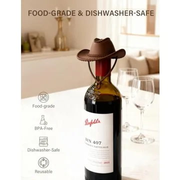 Funny Cowboy Hat Wine Stopper Gift for Wine Lovers