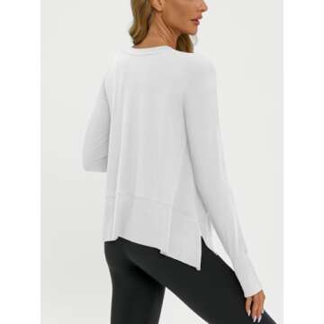 AUTOMET Stylish Long Sleeve Athletic Crop Top for Women