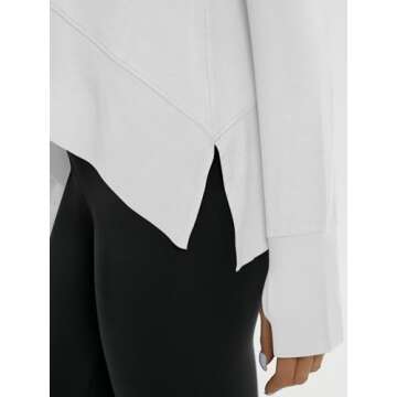 AUTOMET Stylish Long Sleeve Athletic Crop Top for Women