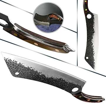 XYJ Full Tang Extra Long 12 Inch Chef Knife for Everyone