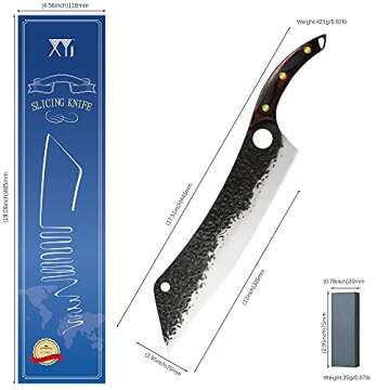 XYJ Full Tang Extra Long 12 Inch Chef Knife for Everyone