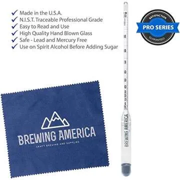 Hydrometer Alcohol Meter Kit for Distilled Spirits Testing