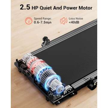 GOIMU Walking Pad, 3 in 1 Foldable Treadmill for Home & Office, 285lb Wallking Pad Treadmill 2.5HP Under Desk Treadmill with Remote Control, Walking Jogging Pad with Handle Bar (Black)