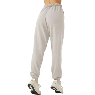 LASLULU Women's High Waisted Fleece Joggers with Pockets