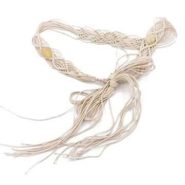 Cinlan Women's Bohemian Style Rope Braid Waist Belt (Style31)