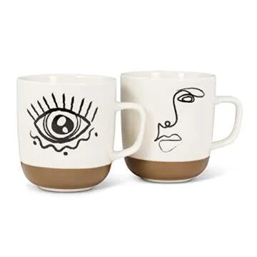 Artistic Abbott Collection Line Drawing Face Mug