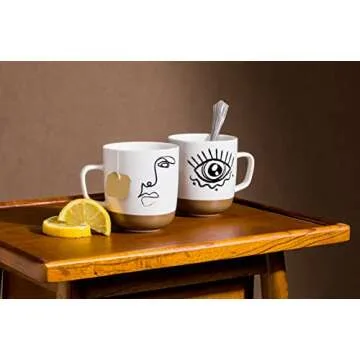 Artistic Abbott Collection Line Drawing Face Mug