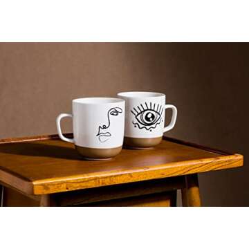 Artistic Abbott Collection Line Drawing Face Mug
