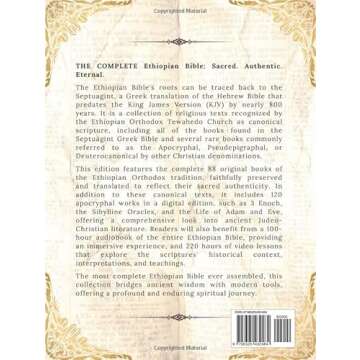 THE COMPLETE ETHIOPIAN BIBLE in English 88 Scriptures: including Missing Apocrypha, Book of Enoch, J...