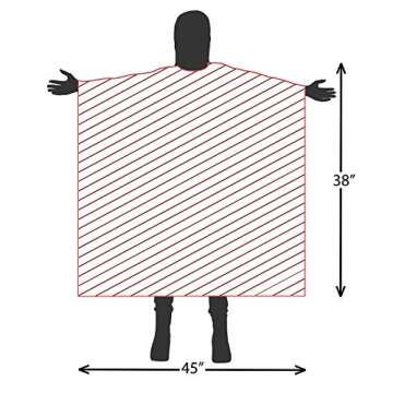 Mane Caper Purple Iridescent Salon Cape with snaps Professional Heavy Duty Material Extra Long Durability For Barbershop and Beauty Shop Use (PURPLE)