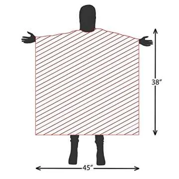 Mane Caper Purple Iridescent Salon Cape with snaps Professional Heavy Duty Material Extra Long Durability For Barbershop and Beauty Shop Use (PURPLE)