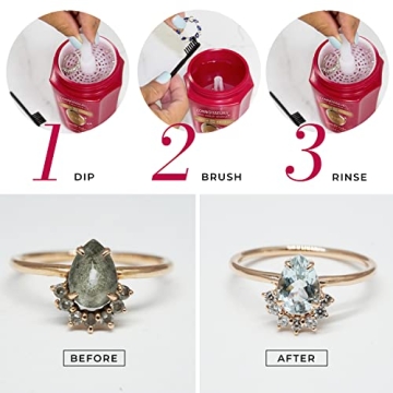 Jewelry Cleaner for Gold & Diamonds – 9.6 oz Value Size