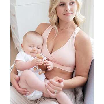 Kindred Bravely Racerback Nursing Sleep Bra in Soft Pink