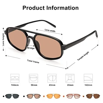 SOJOS Aviator Sunglasses UV400 Protection Retro Style