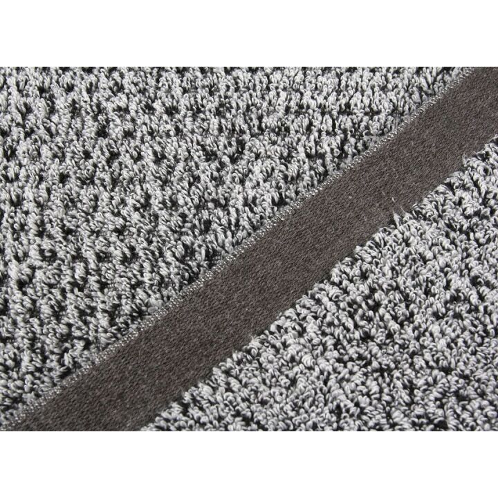 Elegant Grey Diamond Jacquard Bath Towel Set