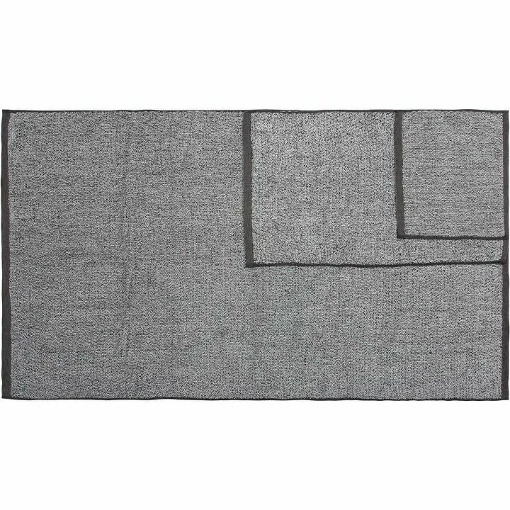 Elegant Grey Diamond Jacquard Bath Towel Set