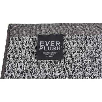 Elegant Grey Diamond Jacquard Bath Towel Set