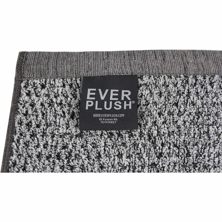 Elegant Grey Diamond Jacquard Bath Towel Set