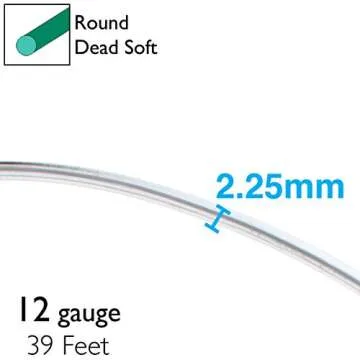 The Beadsmith 12 Gauge Aluminum Wire - Versatile Craft Wire