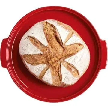Emile Henry Modern Bread Cloche - Burgundy Ceramic Baker