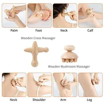 Airelax 7 In 1 Wood Therapy Massage Tools for Wellness