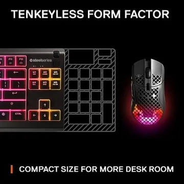 SteelSeries Apex 3 TKL Fast-Response RGB Gaming Keyboard