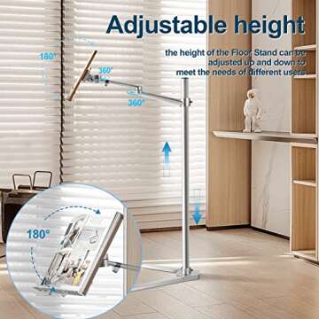 Shikha Adjustable Book Stand: Ergonomic Holder for Books, Laptops, Tablets