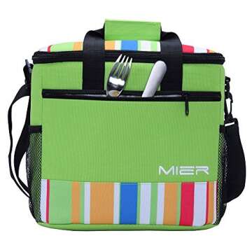MIER Insulated Lunch Cooler Bag for Work and Travel