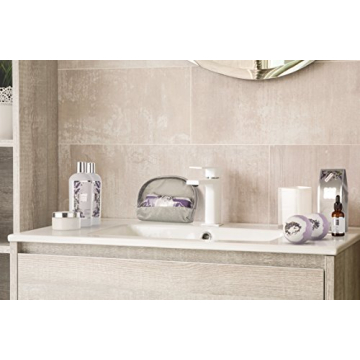 Christmas Bath Gift Basket Set for Women: Relaxing at Home Spa Kit Scented - Lavender and Jasmine with Large Bath Bombs, Salts, Shower Gel, Body Butter Lotion, Bath Oil, Bubble Bath, Loofah & More