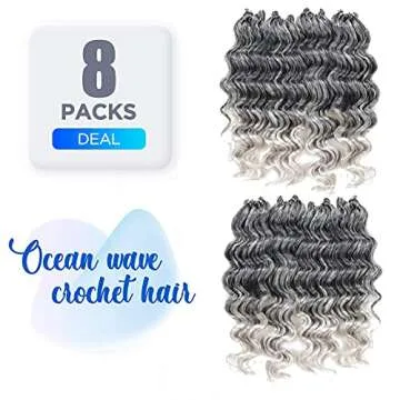 ToyoTree Ocean Wave Crochet Hair - Elegant Wavy Extensions