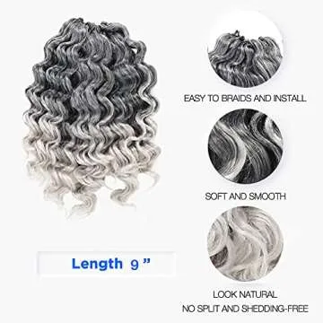 ToyoTree Ocean Wave Crochet Hair - Elegant Wavy Extensions