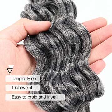 ToyoTree Ocean Wave Crochet Hair - Elegant Wavy Extensions