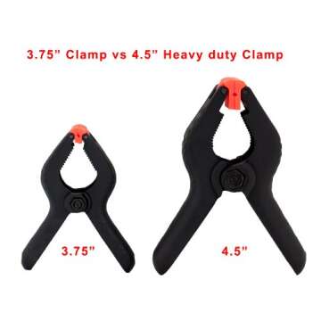 Heavy Duty Muslin Clamps for Photography and Gardening