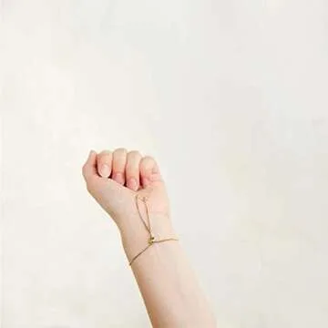 Jardme Essential Oil Diffuser Bracelets, 14K Gold Link Bracelets for Women, Birthday Gifts for Women Mom