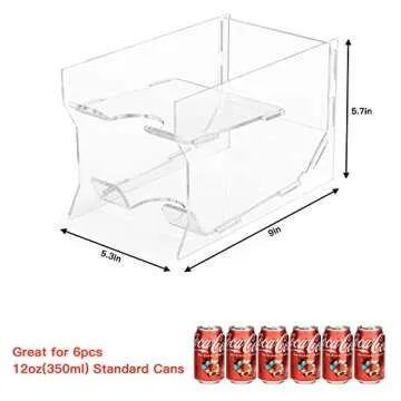 Soda Can Organizer for Mini Fridge - Auto Dispenser Rack
