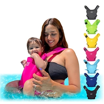 WaterLand Baby Carrier - Dual Functionality for Water & Land Use - Waterproof Infant Holder in Pink ...