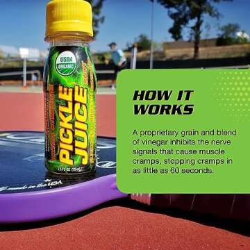 Pickle Juice Sports Drink Shots, Extra Strength - Relieves Cramps Immediately - Electrolyte Pickle Juice Shots for Day & Night Time Leg Cramp Relief - 2.5 oz, 24 Pack
