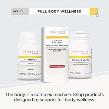 Integrative Therapeutics V Clear EPs 7630, Homeopathic Cold Medicine, Shortens Colds, Relieves Respiratory Symptoms, 99.95% Alcohol-Free Syrup, Cherry Flavored for Children and Adults, 4 Fl. Oz