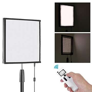Neewer Foldable 256 LED Lighting Panel on Frabic, with 2.4G 11-Channel Remote Control and AC