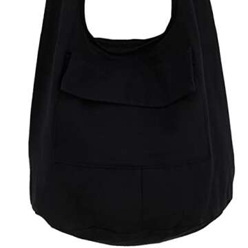 Unique Handmade Bohemian Black Cotton Sling Bag