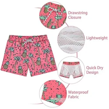 Durio Toddler Swim Trunks for Boys - UV Protection Swimsuit