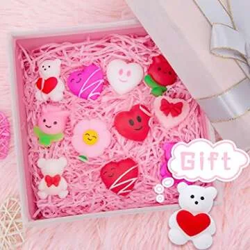 LovesTown 30PCS Mochi Squishies Toys, Mini Kawaii Squishies Stress Relief Fidget Toys for Goodie Bag Fillers Party Favors