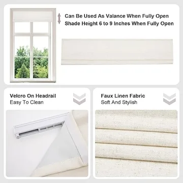 Custom Washable Blackout Roman Shades for Windows & Doors