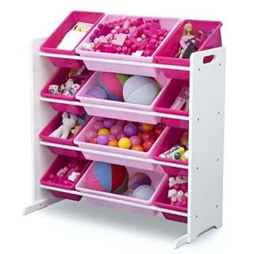 Delta Children Kids Toy Storage Organizer with 12 Bins