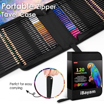 iBayam 123-Pack Colored Pencils Set for All Ages